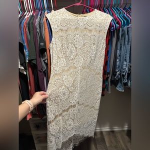 OFF WHITE LACE DRESS